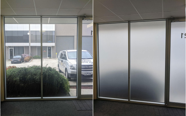 office factory frost before after